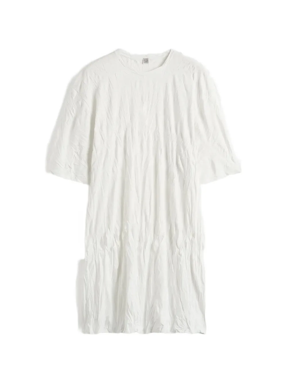 TOTEME textured mini dress - Bianco