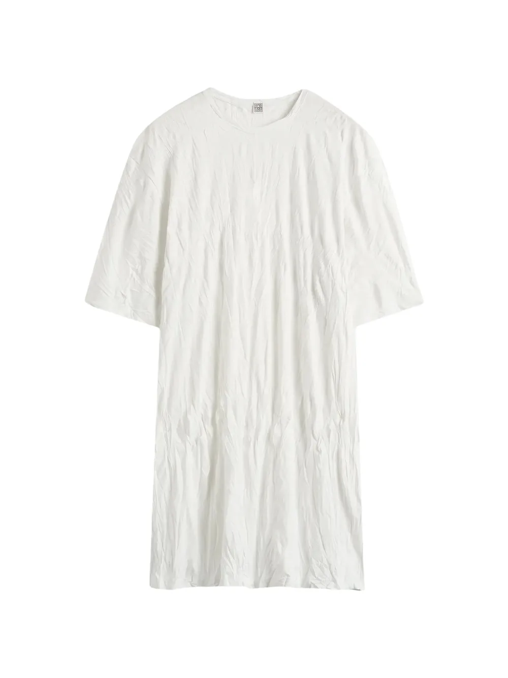 TOTEME textured mini dress - Bianco