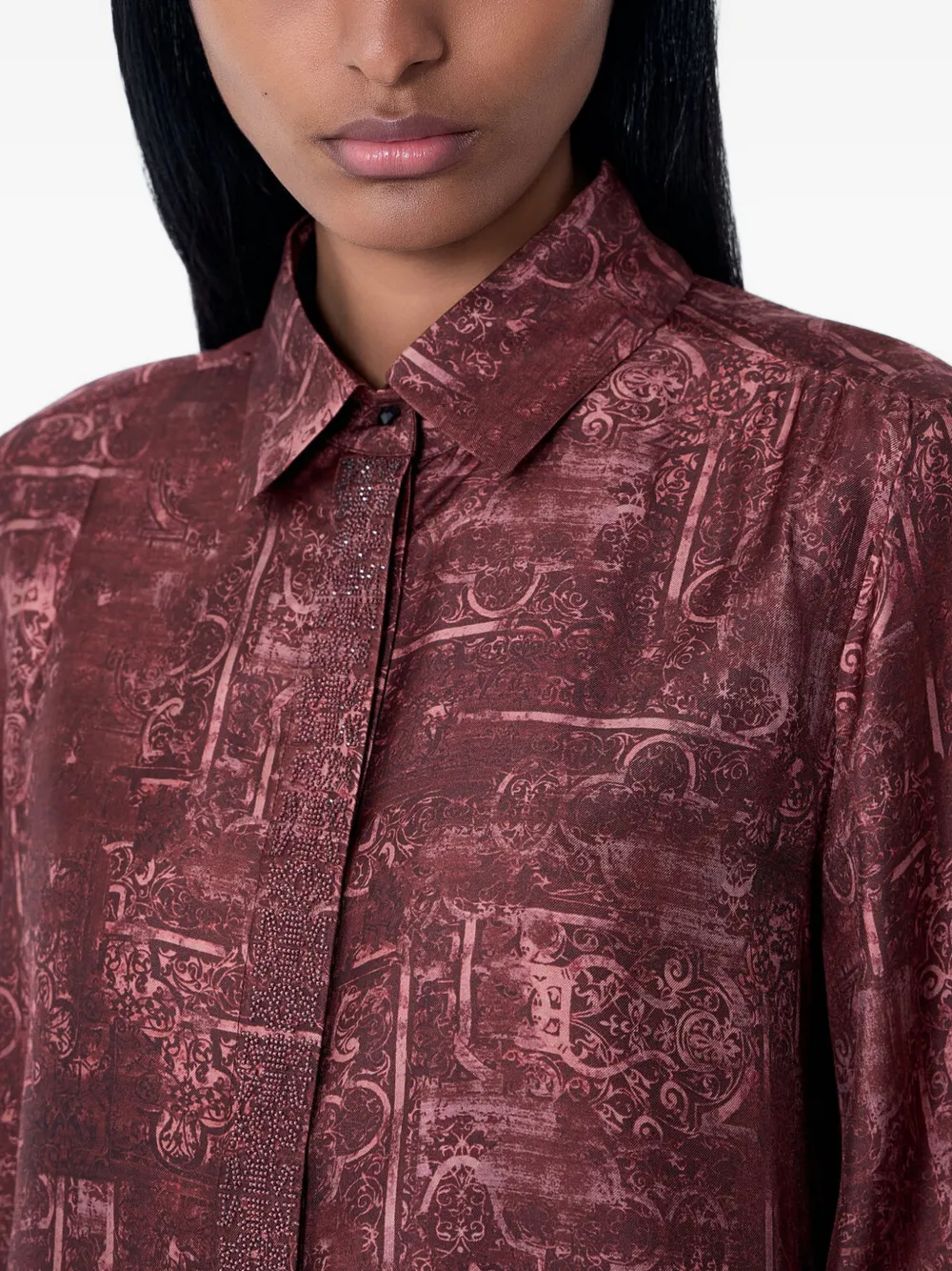 Max Mara Overhemd met print Rood
