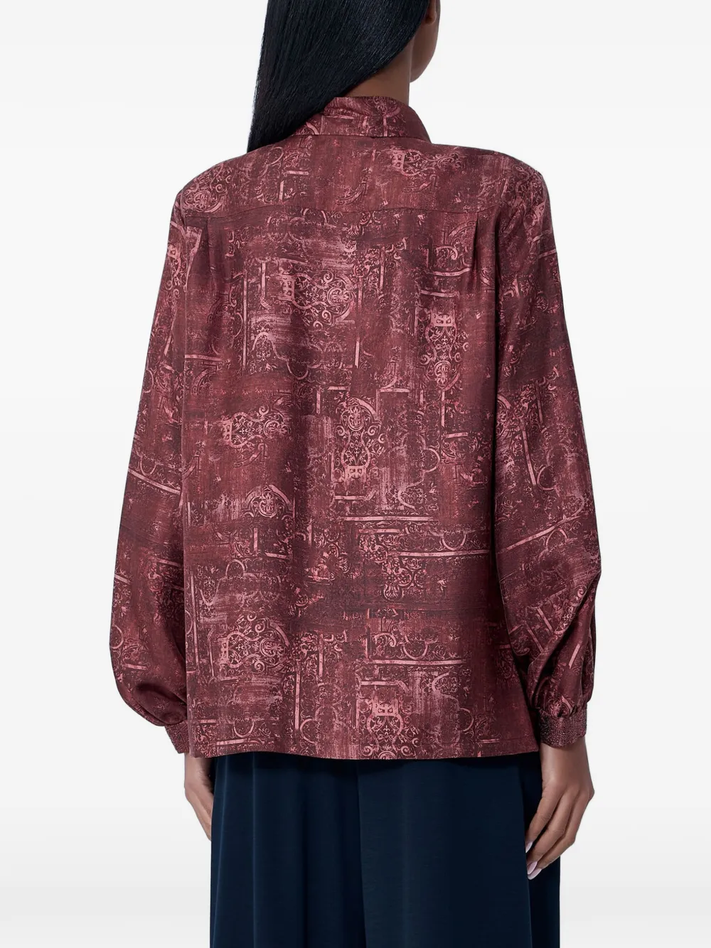 Max Mara Overhemd met print Rood