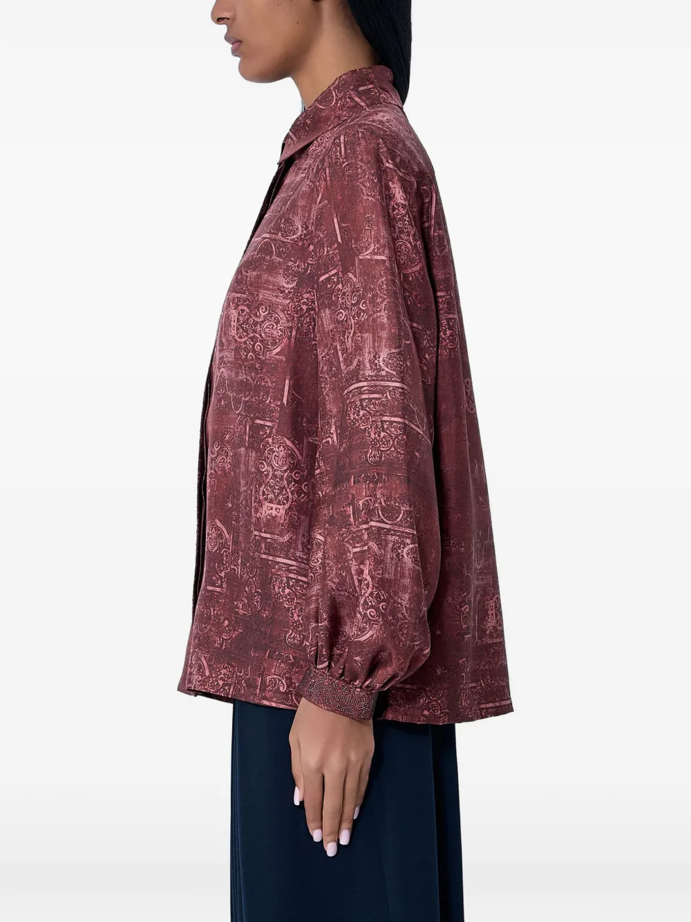 Max Mara Overhemd met print Rood