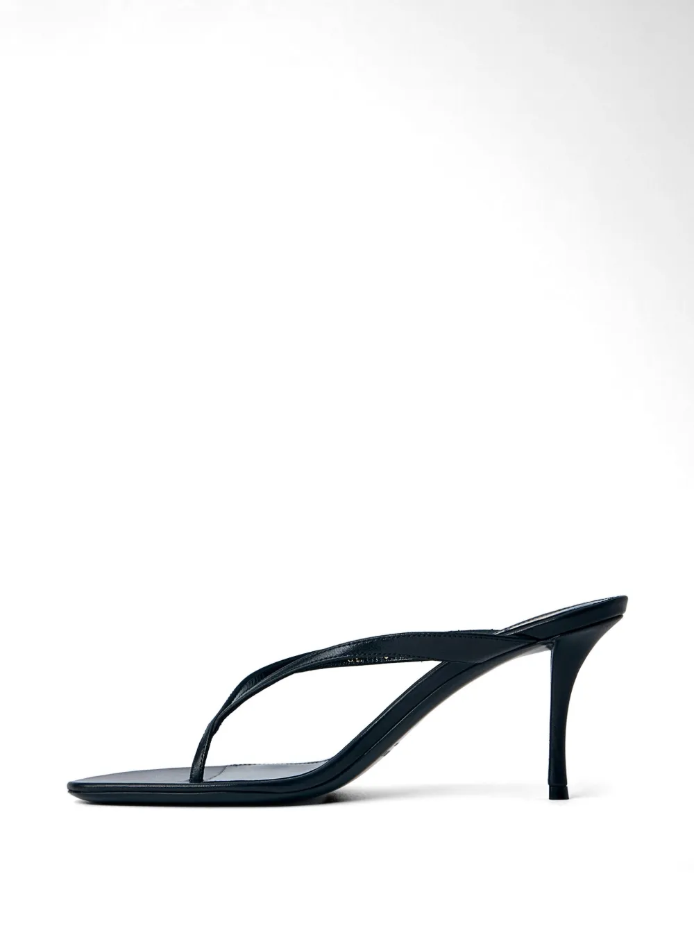 Saint Laurent thong strap heeled mules Zwart