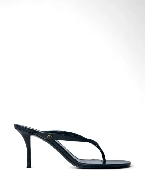 Saint Laurent thong strap heeled mules