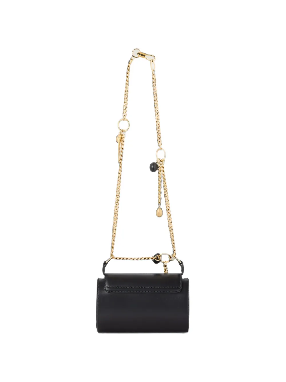 Givenchy Kleine Pout leren tas met ketting en bedels Zwart