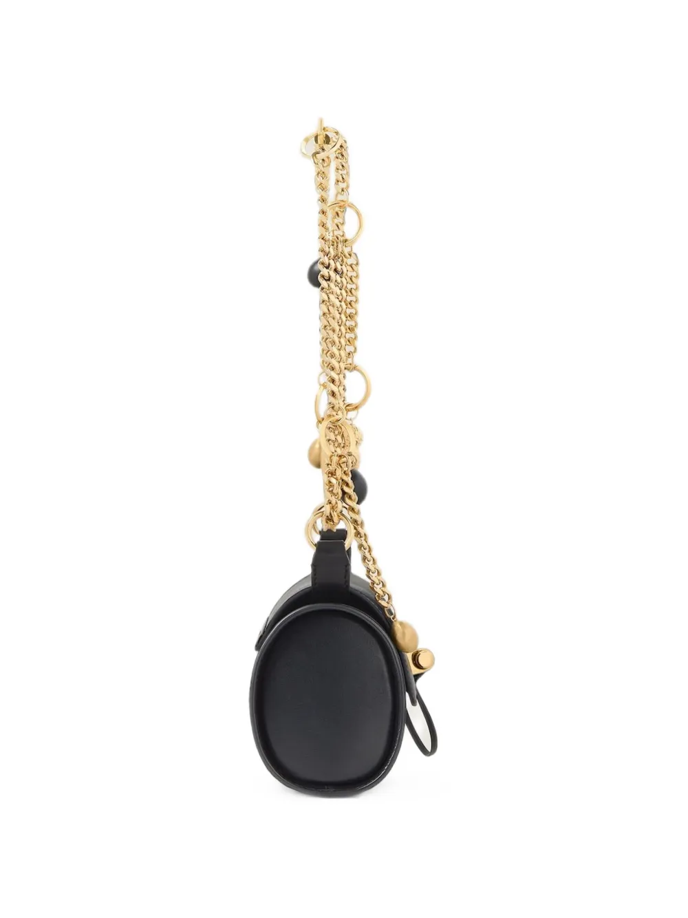 Givenchy Kleine Pout leren tas met ketting en bedels Zwart