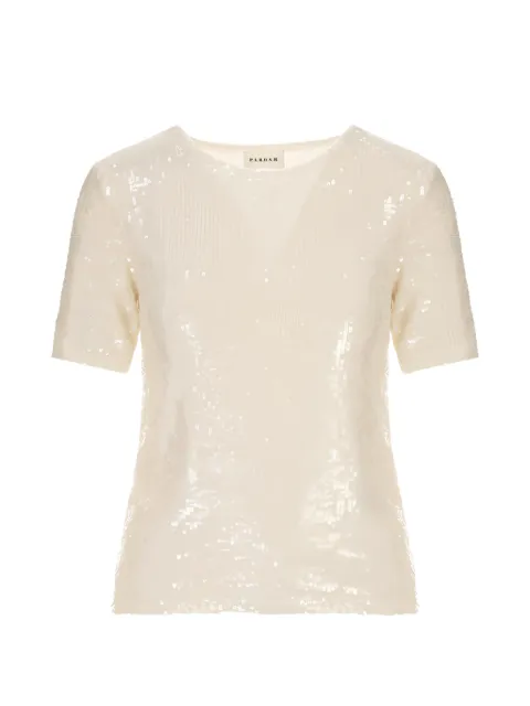 P.A.R.O.S.H. sequin-embellished short-sleeve T-shirt