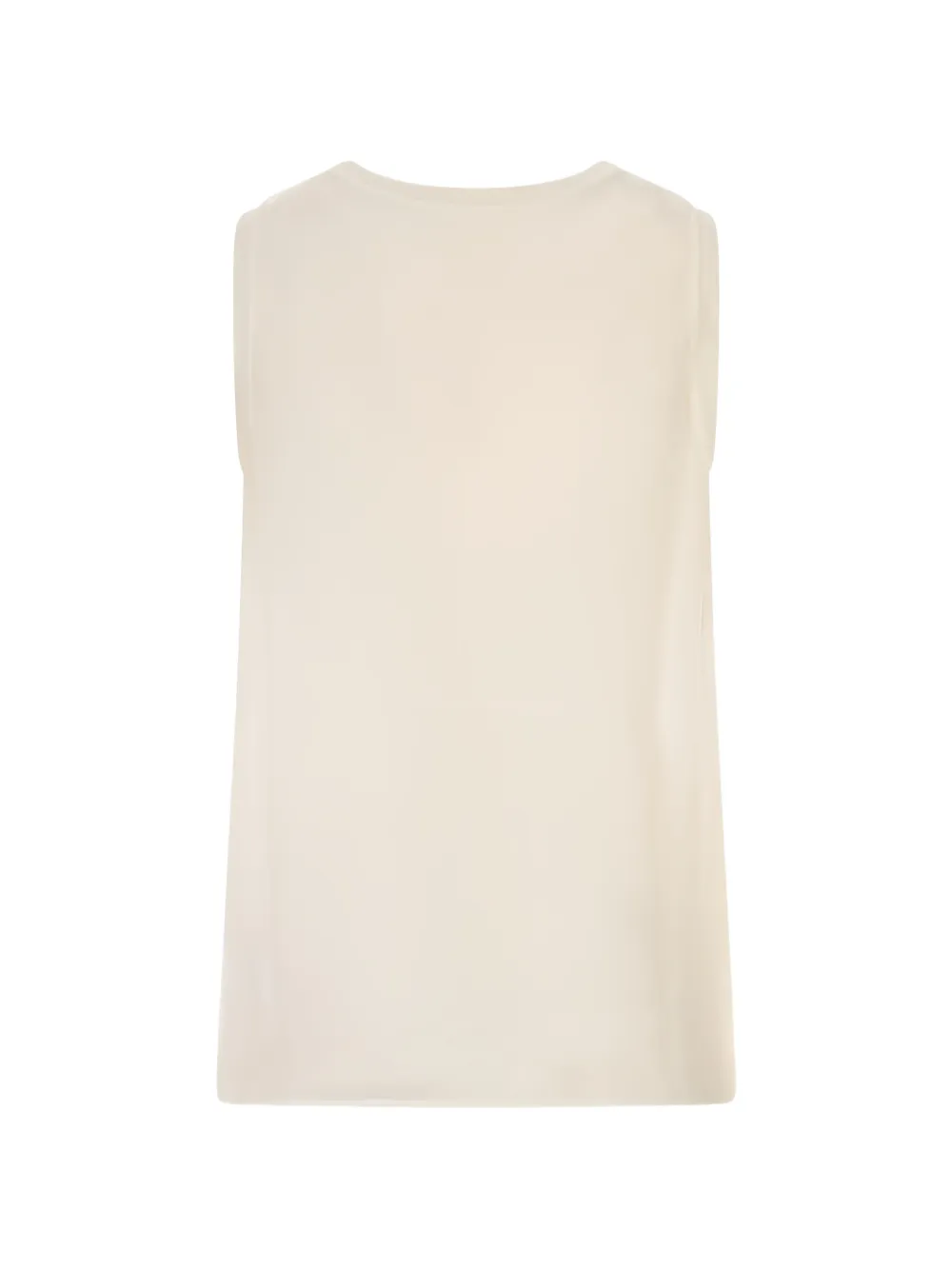 P.A.R.O.S.H. Mouwloze top met ronde hals Beige