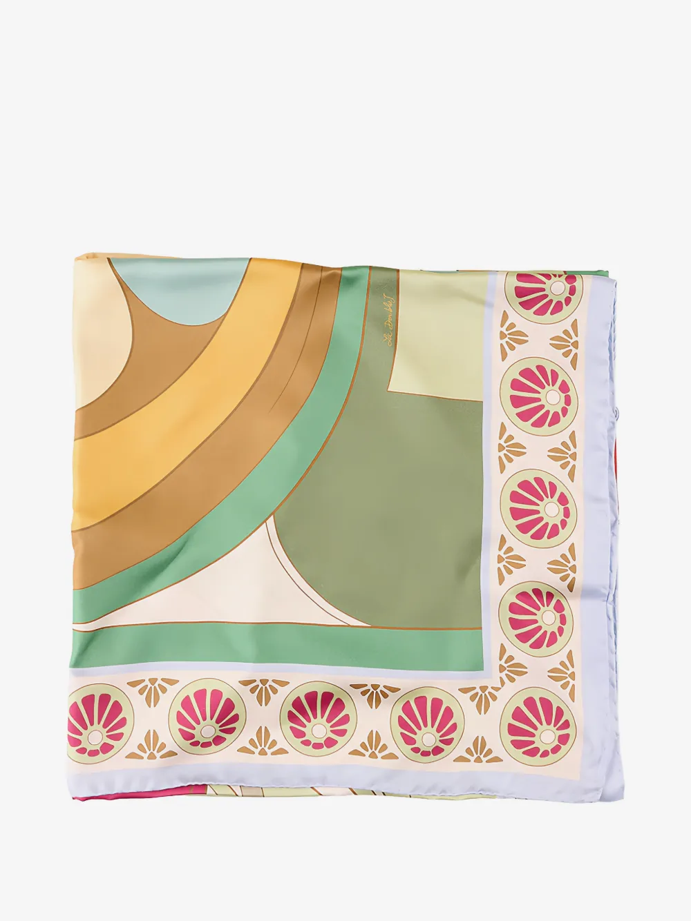Reversible Foulard 90 graphic-print silk scarf