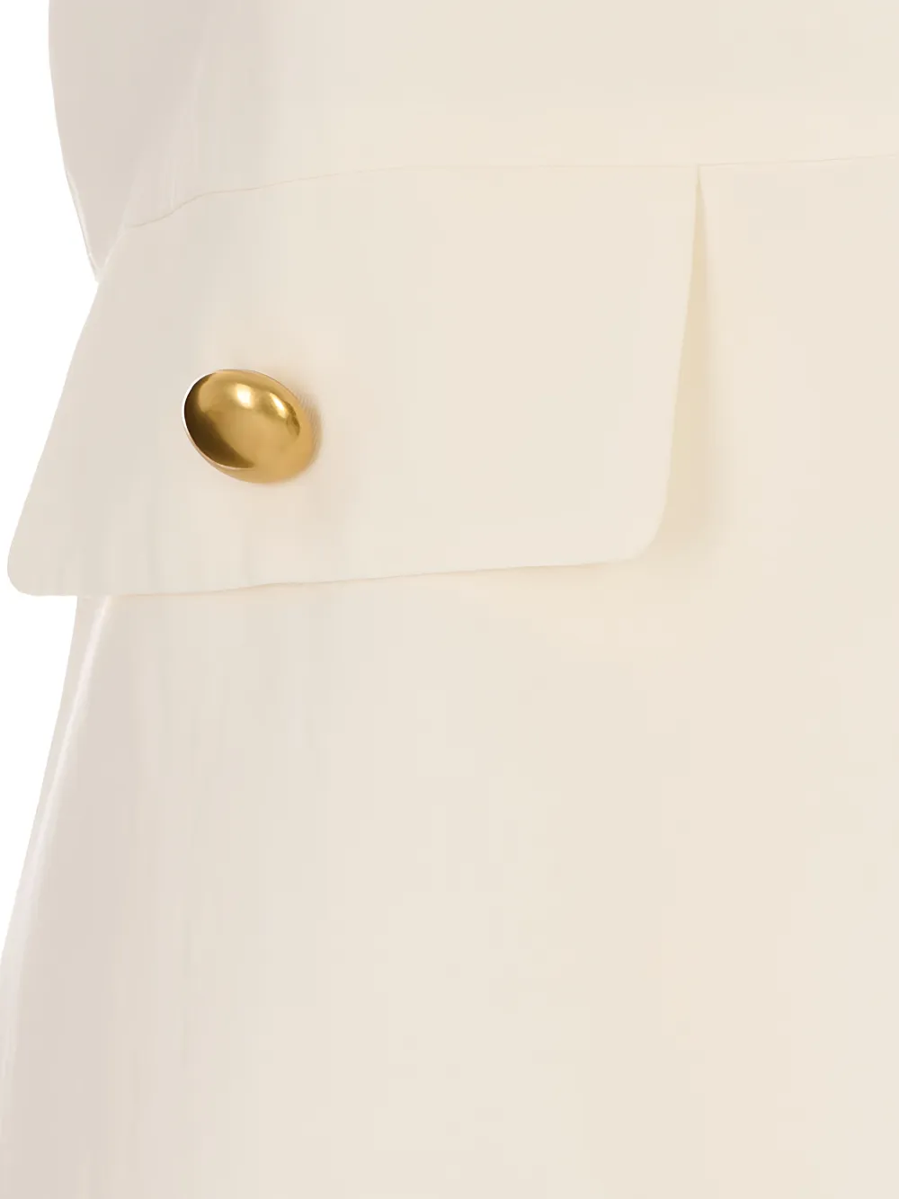 P.A.R.O.S.H. Jurk met knoopdetail Beige