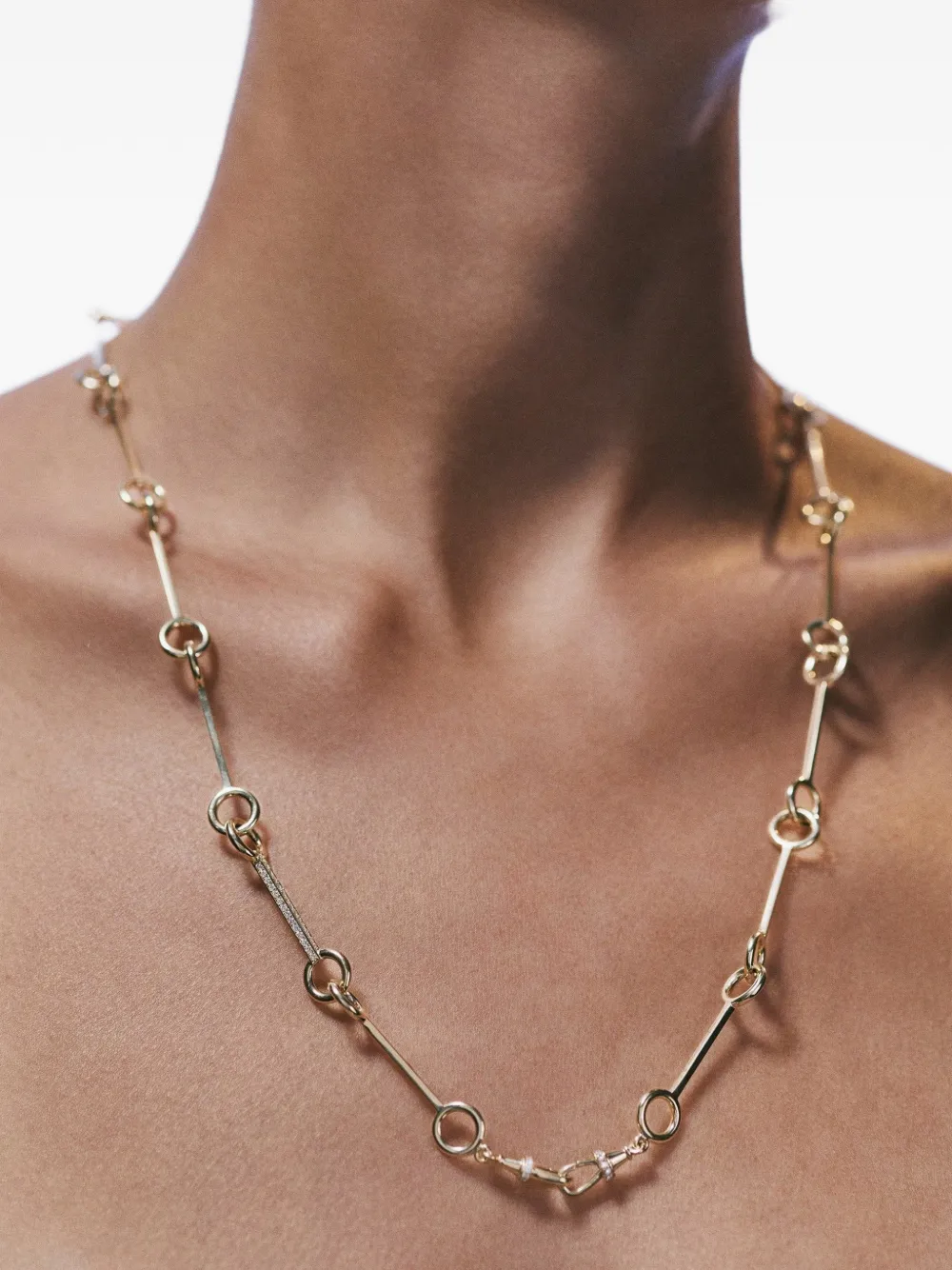 Marie Lichtenberg Diamond Stick-chain Necklace in Gold, view 2