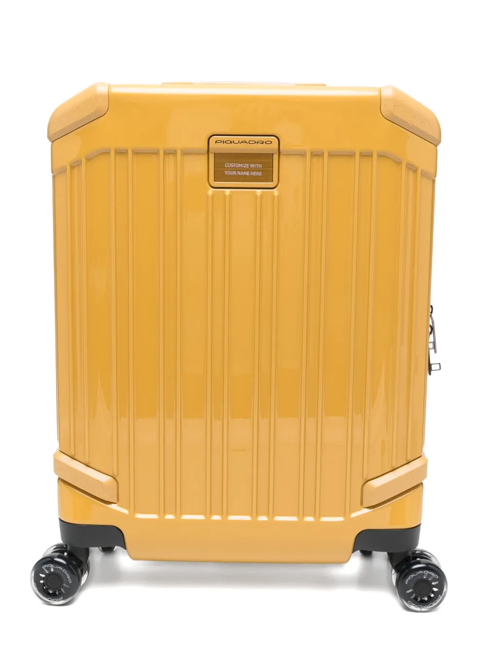 PIQUADRO Pop ribbed suitcase - Giallo