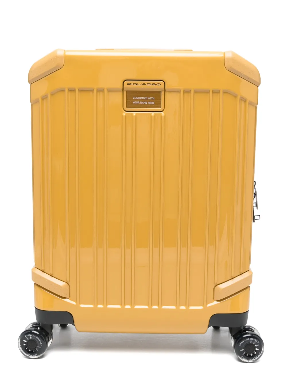 PIQUADRO Pop ribbed suitcase - Giallo