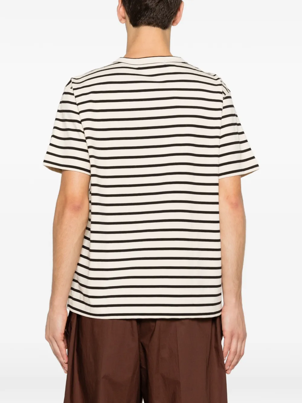 Junya Watanabe MAN Gestreept T-shirt Beige