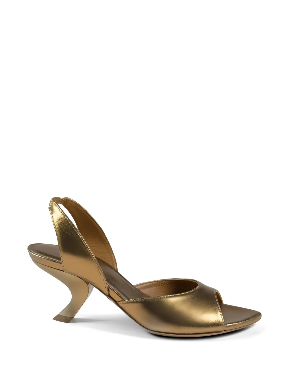 Vic Matie open-toe leather sandals Goud