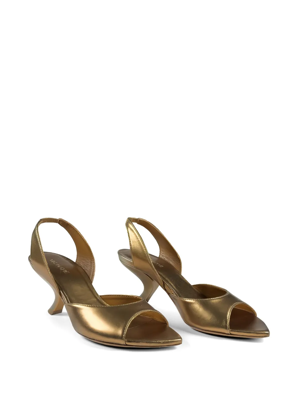 Vic Matie open-toe leather sandals Goud