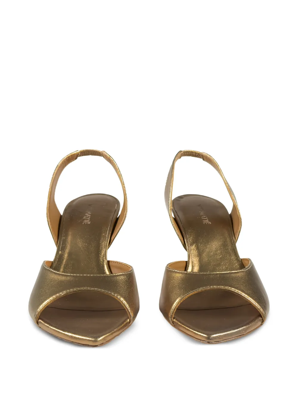 Vic Matie open-toe leather sandals Goud
