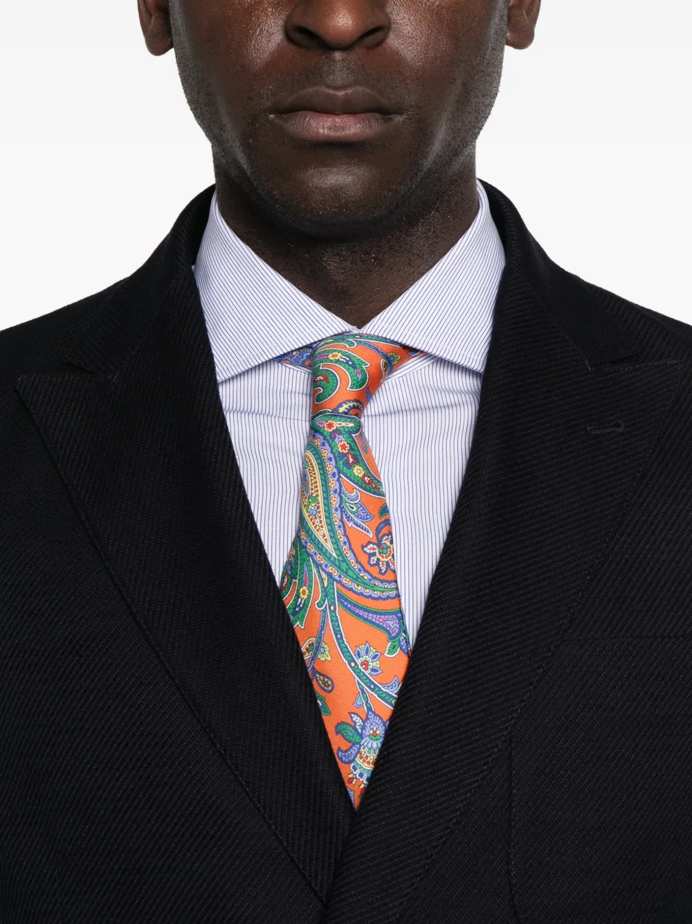 Canali Blazer met dubbele rij knopen en puntige revers Zwart
