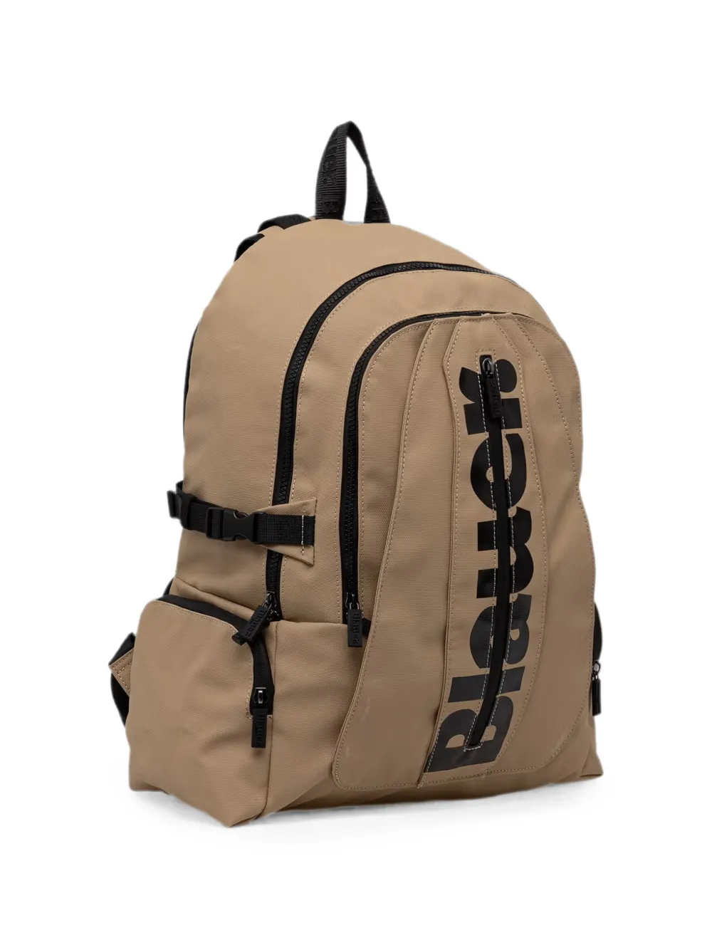 Blauer Rugzak met logoprint Beige