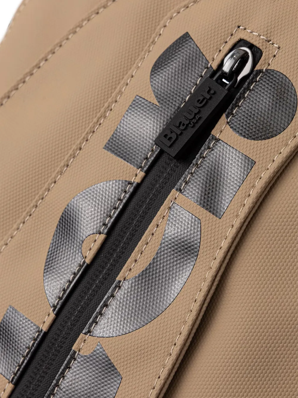 Blauer Rugzak met logoprint Beige