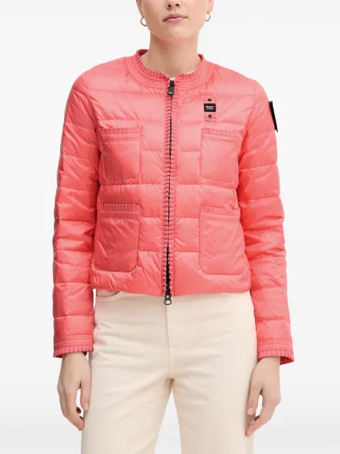 Blauer Classical Chic ruffled quilted puffer jacket