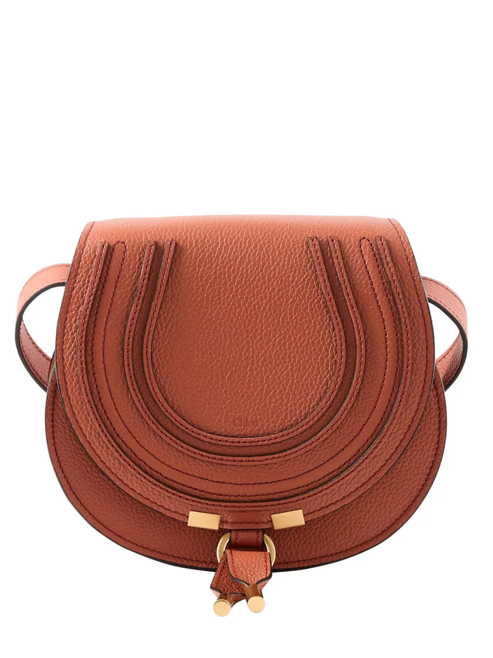 Chloé Marcie leather shoulder bag - Marrone