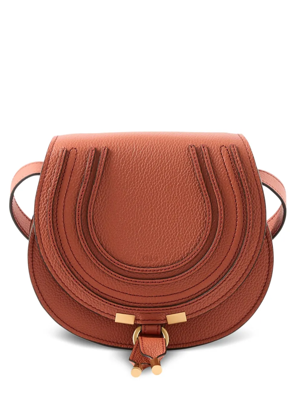 Chloé Marcie leather shoulder bag - Marrone