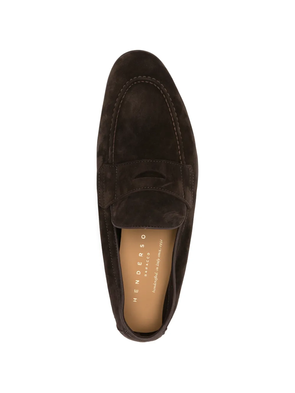 Henderson Baracco suede penny loafers Bruin