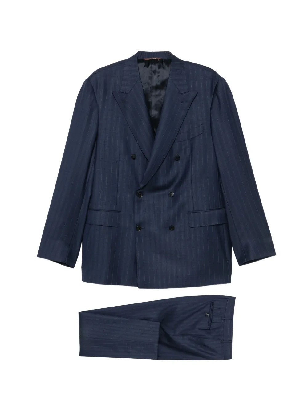 Canali double-breasted pinstripe suit - Blu