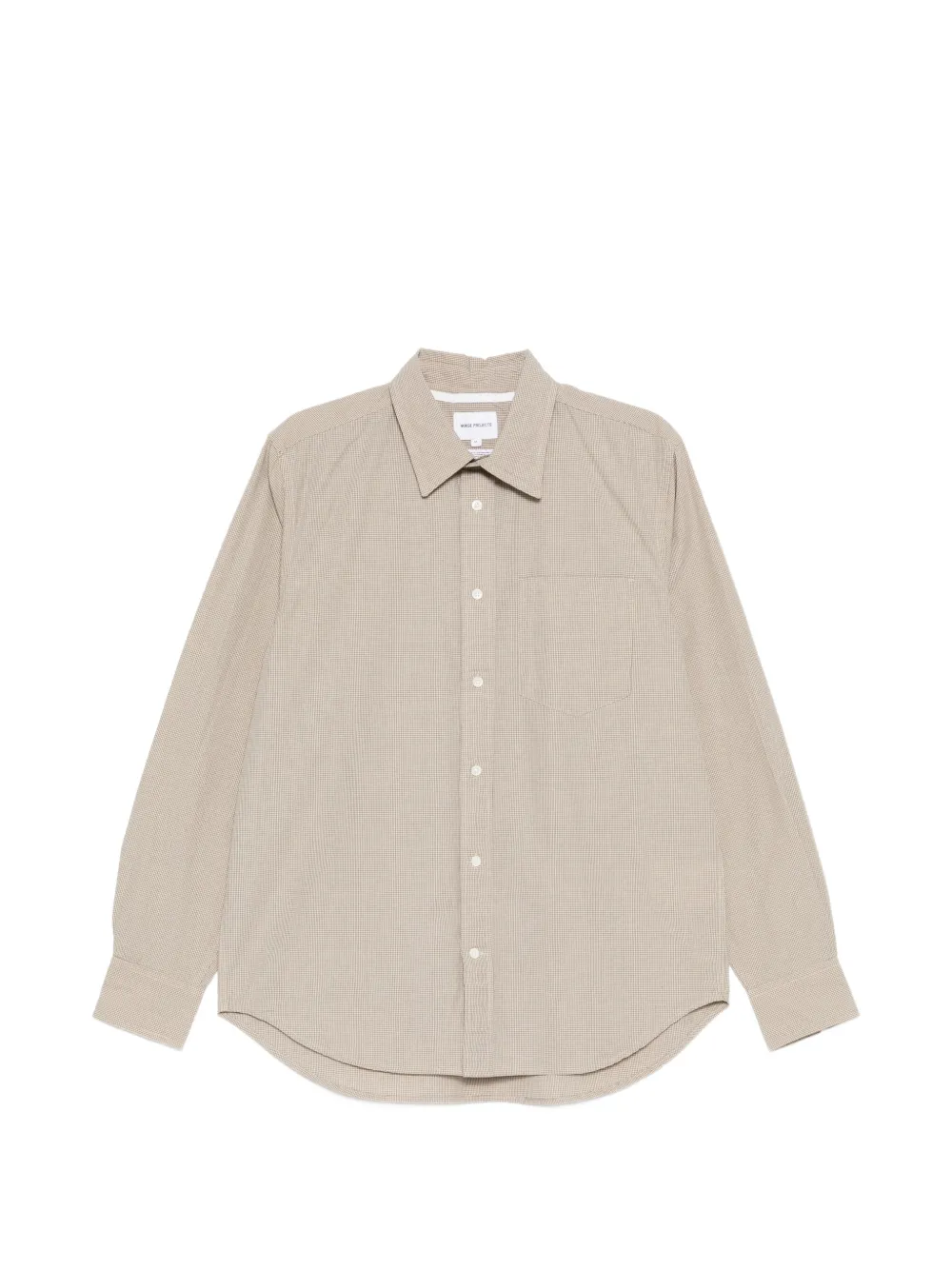 Norse Projects Check-pattern Chest-pocket Shirt In Neutral