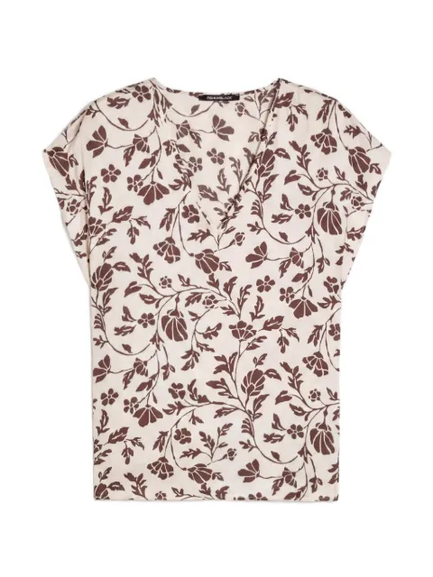 Pennyblack top con estampado floral y cuello en V