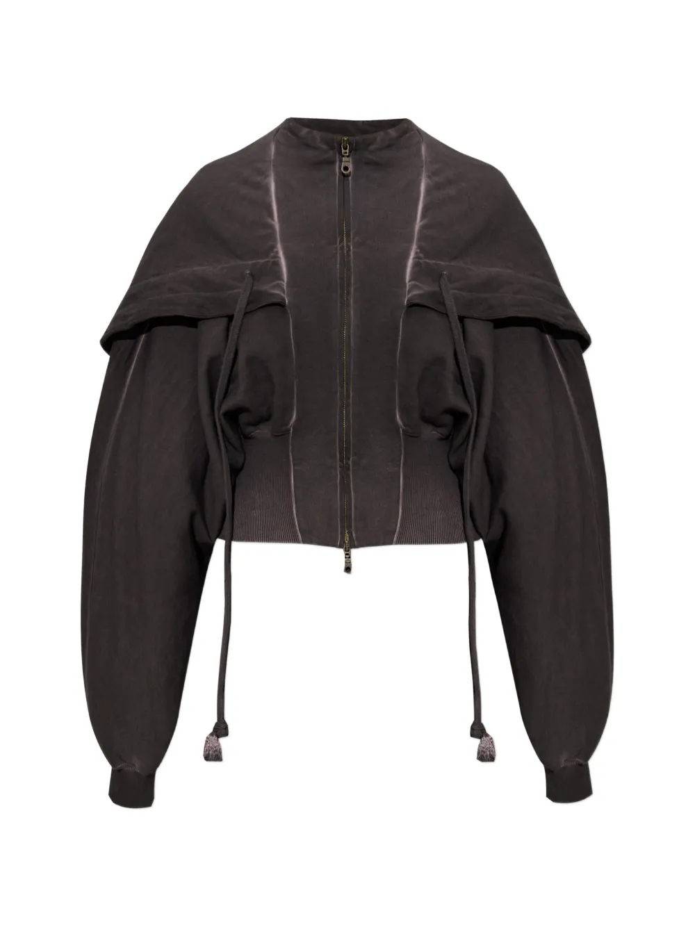 KNWLS Haze panelled hoodie - Brown
