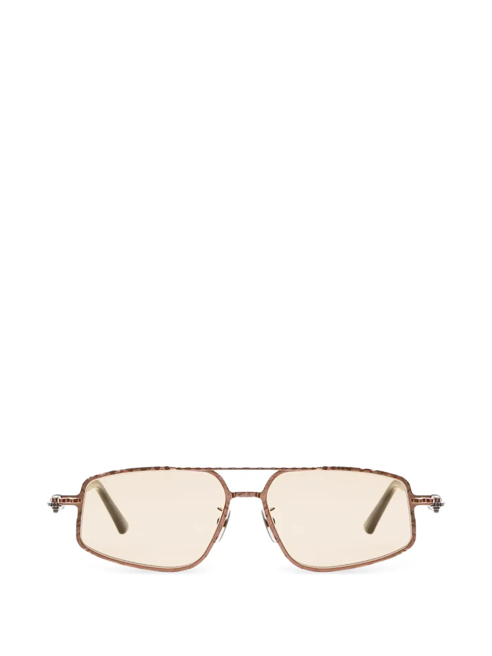 Kuboraum Mask J73 pilot-frame sunglasses - Marrone