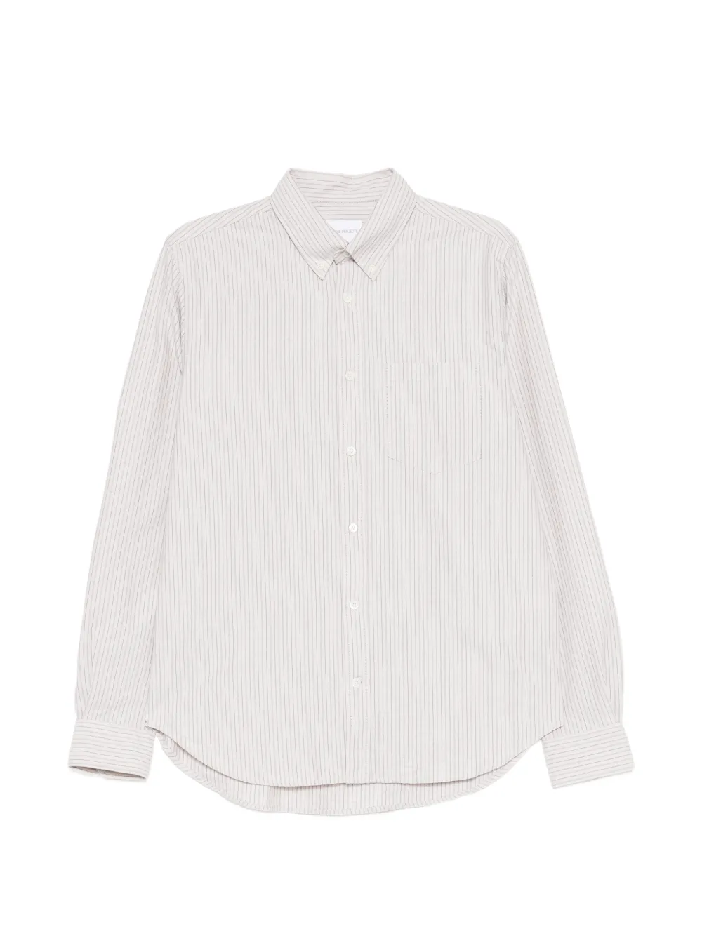 Norse Projects striped button-down shirt - Toni neutri