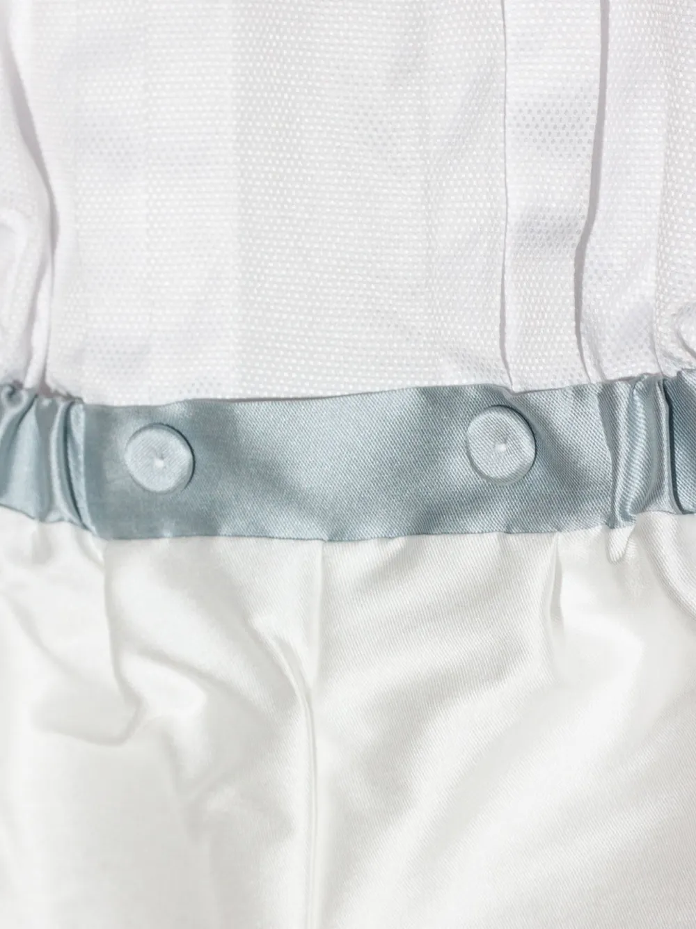 La Stupenderia Gesmockte romper Wit