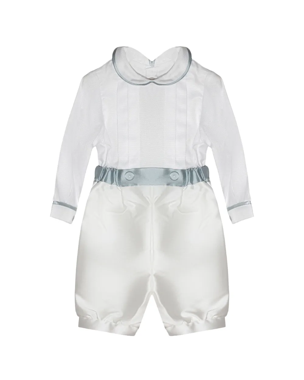 La Stupenderia Gesmockte romper Wit