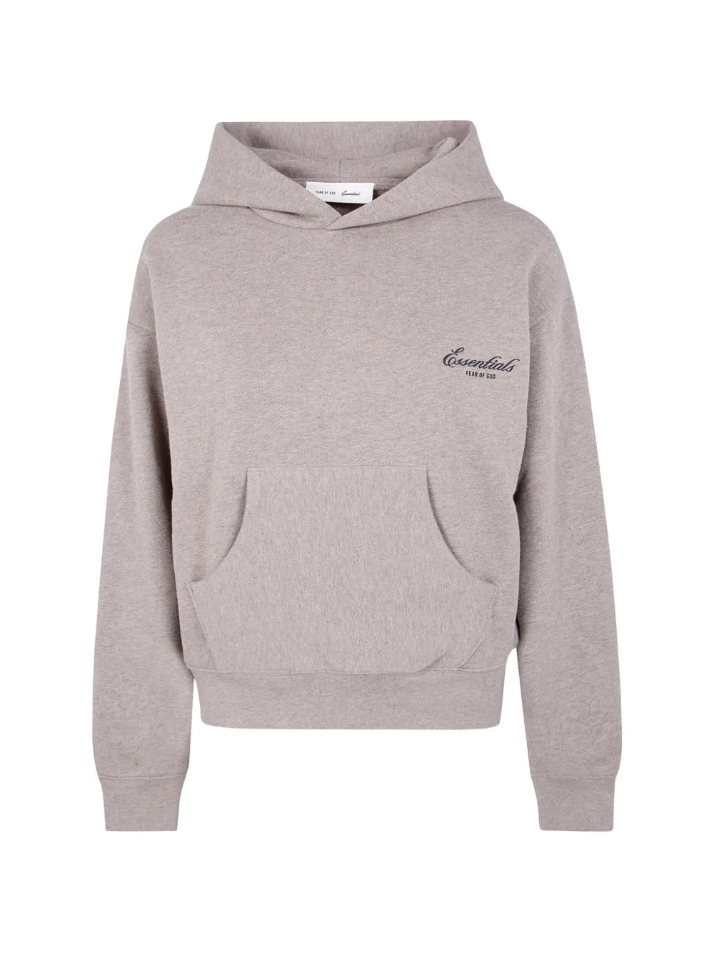 FEAR OF GOD ESSENTIALS logo-detail hoodie - Marrone