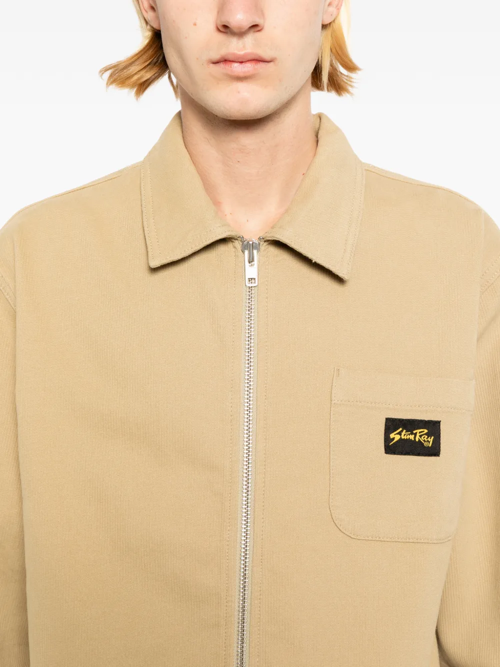 stan ray Shirtjack met logopatch Beige