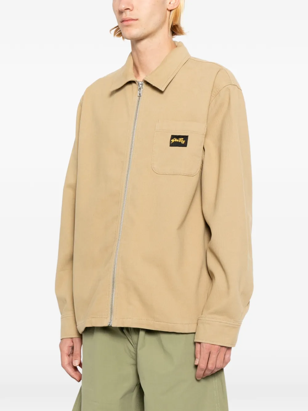 stan ray Shirtjack met logopatch Beige