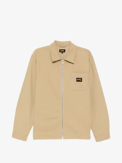 stan ray logo-patch shirt jacket