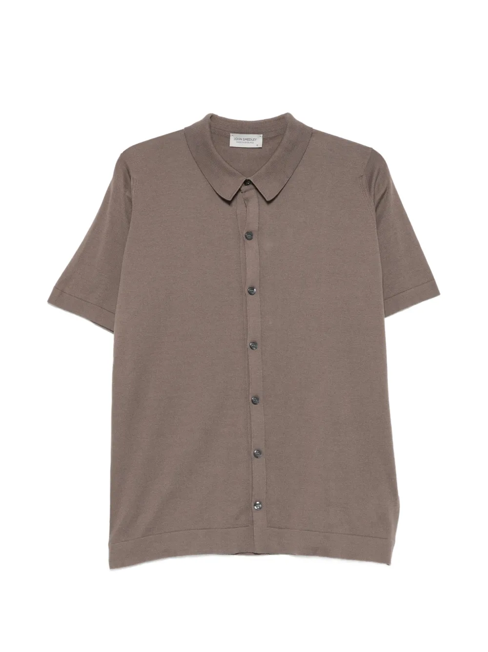 John Smedley Folke short-sleeve shirt - Brown