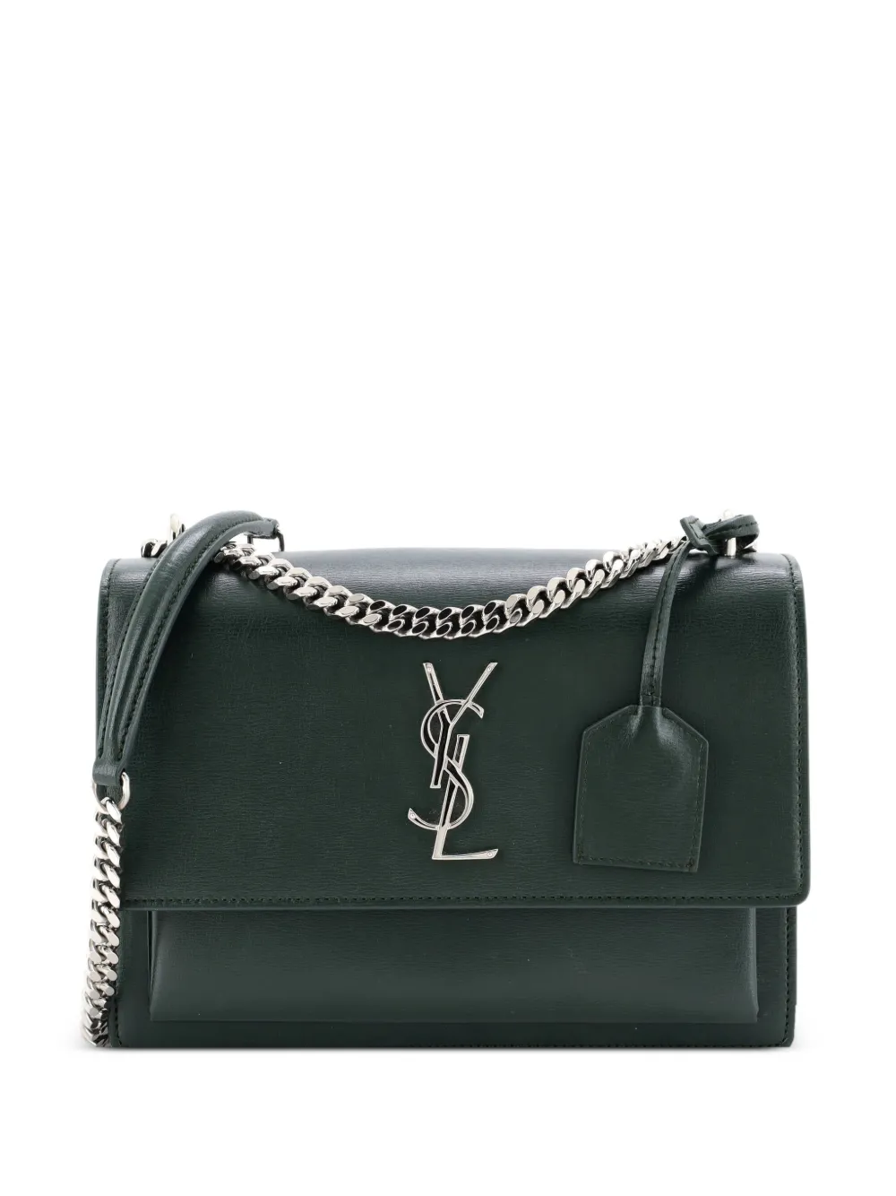 Saint Laurent Pre-Owned Sunset Leather Medium crossbody bag - Grün