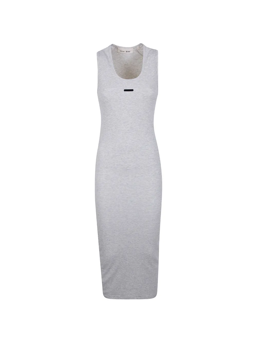 FEAR OF GOD ESSENTIALS ribbed-knit maxi dress - Grau