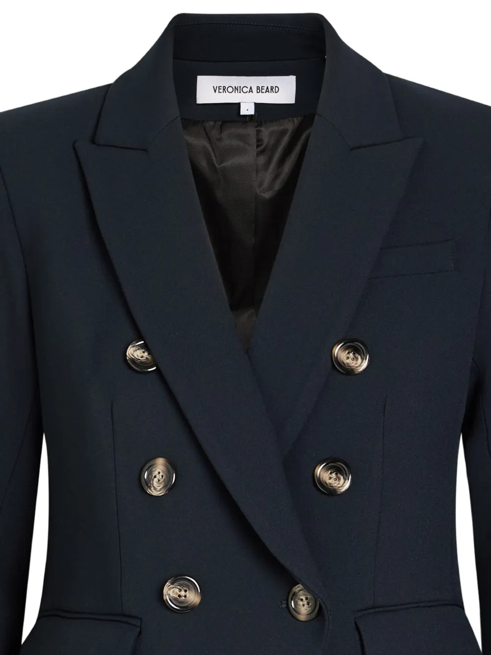 Veronica Beard Miller Dickey blazer met dubbele rij knopen Blauw