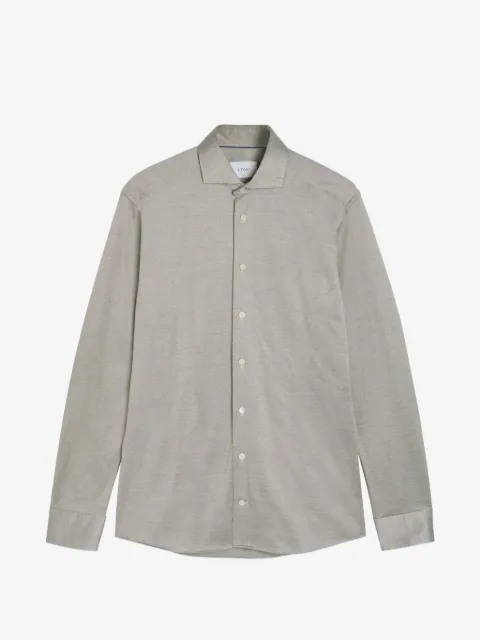 Eton houndstooth long-sleeve shirt