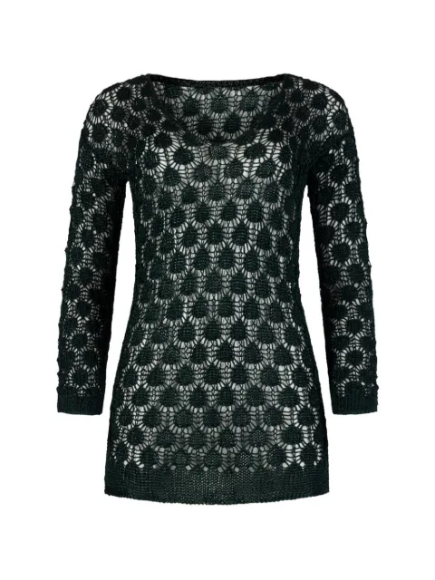 PARAMIDONNA vestido de crochet manga larga