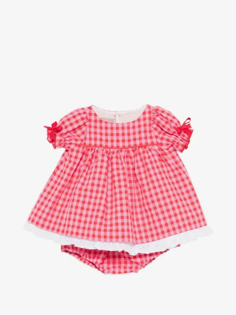 La Stupenderia gingham-check dress set (set of two)