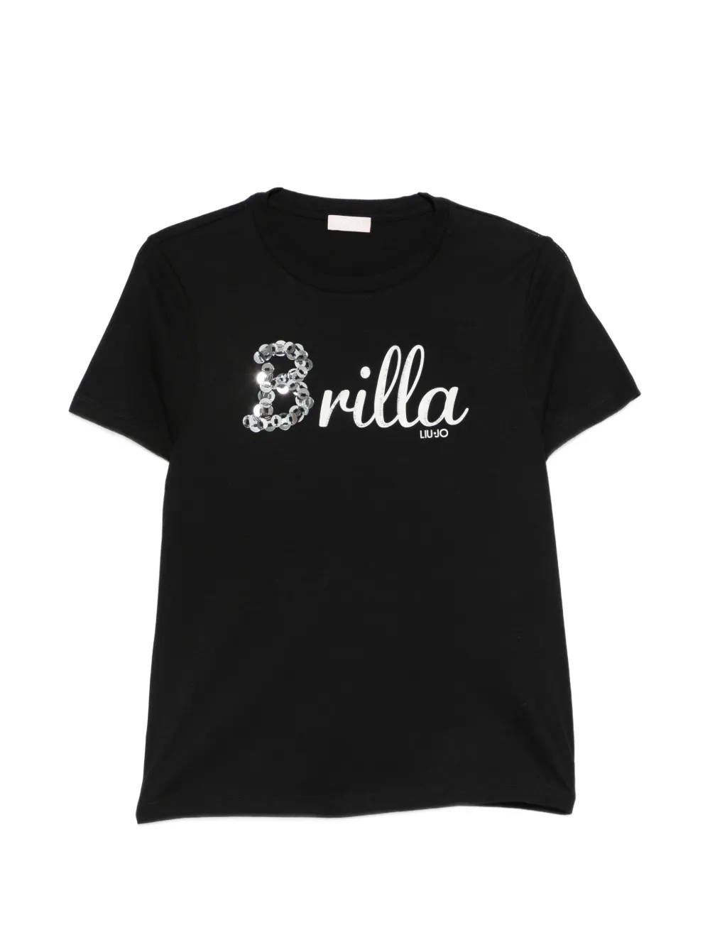 LIU JO sequin-embellished T-shirt - Nero