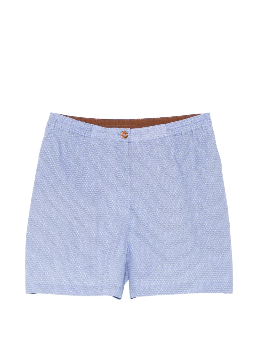 Merci geometric-print shorts - Blue