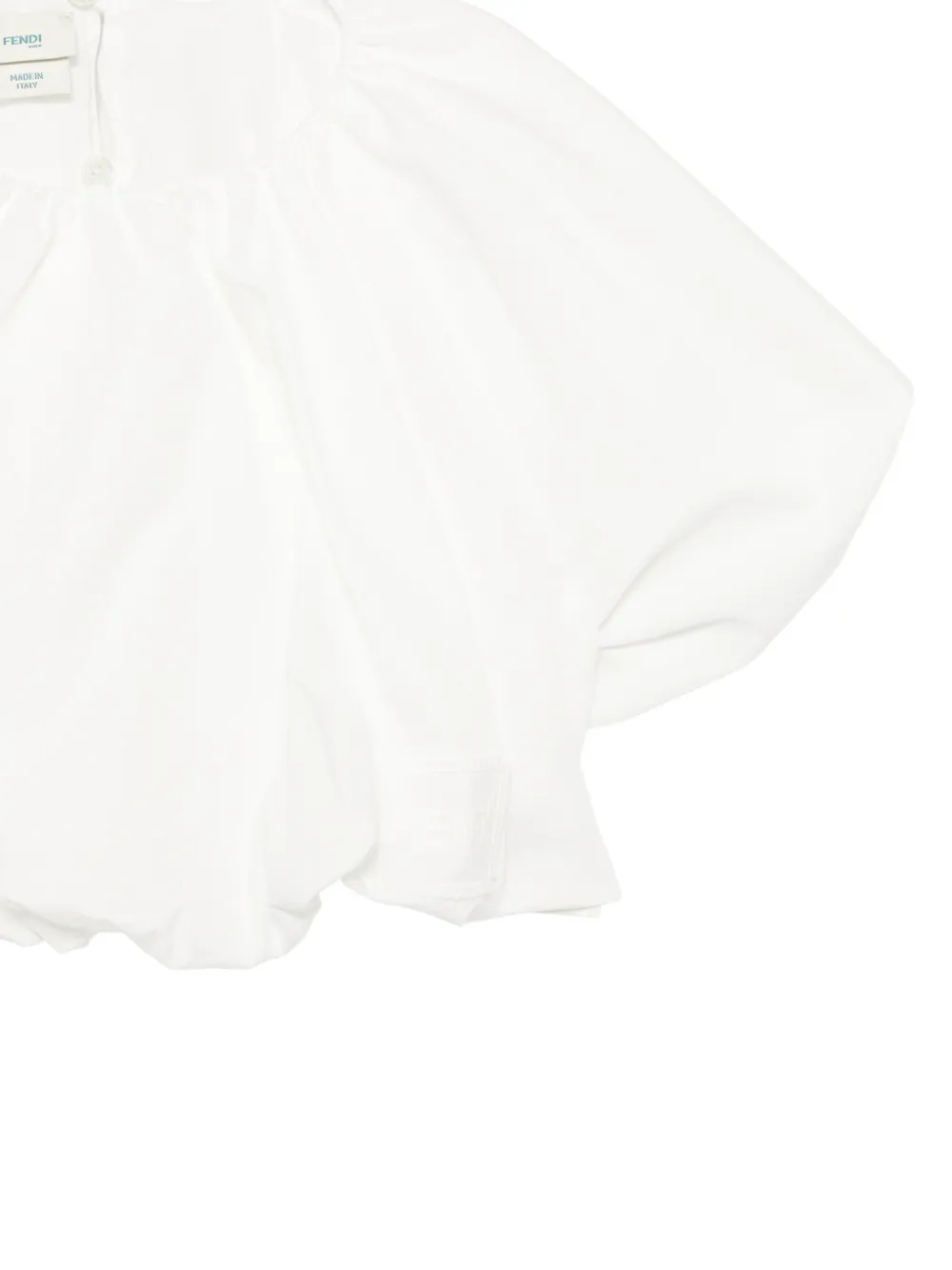 Fendi Kids Cropped top met pofmouwen Wit