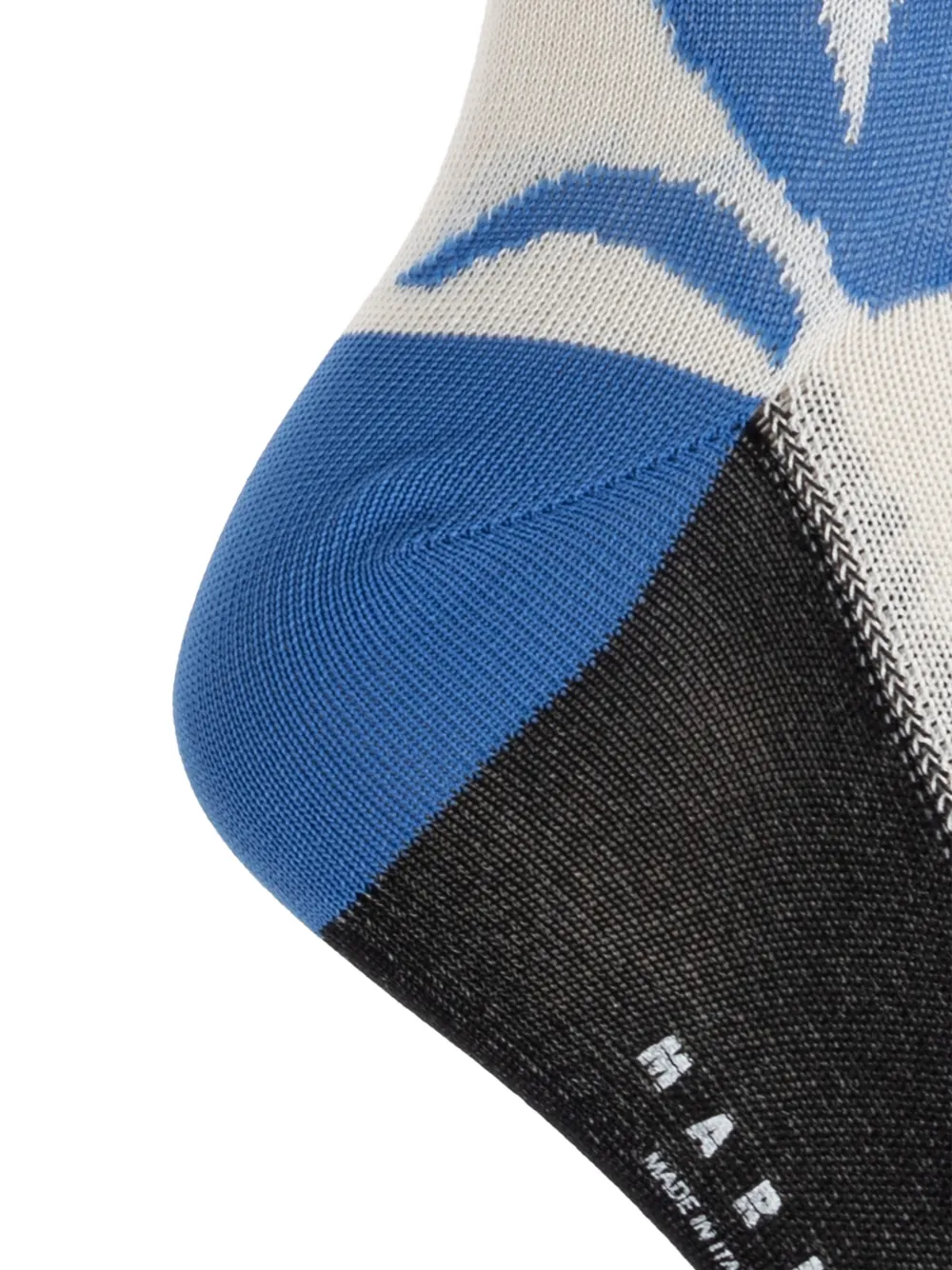 Marni Sokken met bloemen-patroon Blauw